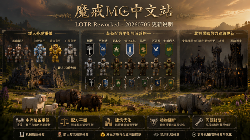 LOTR Reworked - 20260705 更新说明-魔戒MC中文站